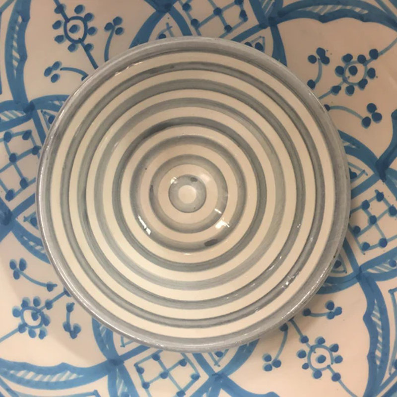 Ensemble de 4 bols à salade Bullseye, gris