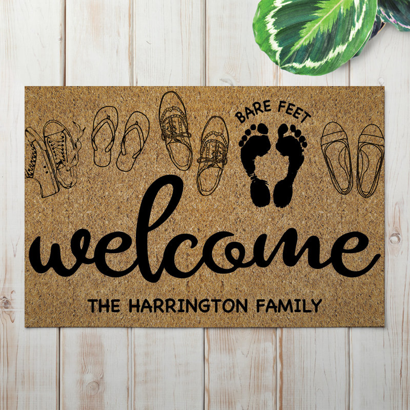 Tapis d'entrée antidérapant Denel Barefeet Welcome 27 po x 18 po, Oui
