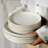 16-Piece Embossed Ceramic Dinnerware Set with Lids & Spoons - Set for 4