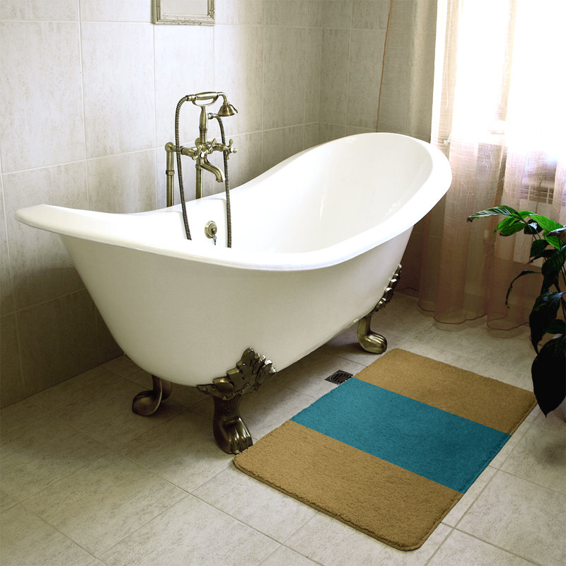 Tapis pour salle de bain Tennessee, l 17 po x L 24 po, Soleil toscan / bleu océan