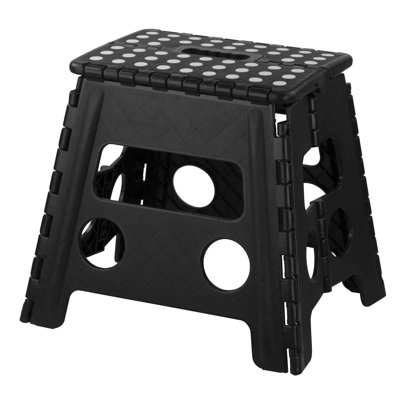 1 - Step Plastic Lightweight Folding Step Stool