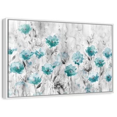 Teal Poppy Garden