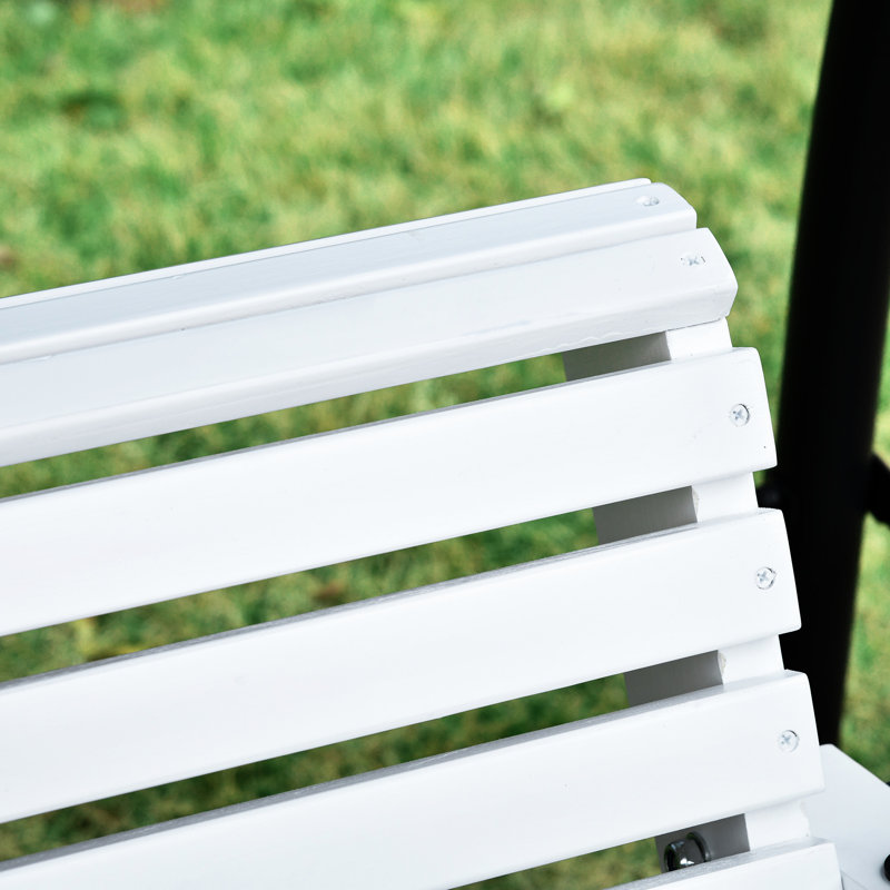 3 balancelles en bois avec table pliante, porte-gobelets et capacité de 440 lb, 3 portes en bois blanc tentant, structure de table basse stable