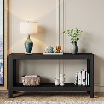 Console de style campagne moderne noir Mirod