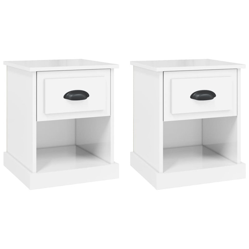 Cardi 39 cm W Bedside Table, Black