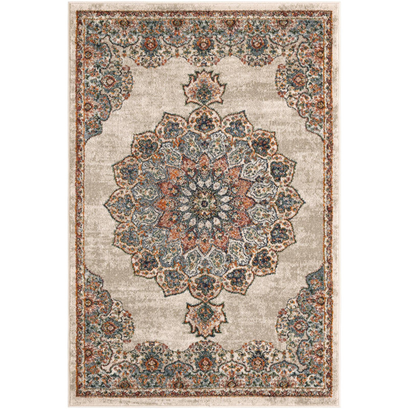 Tasharra Rug, Beige, Rectangle 4'1" x 6'1"