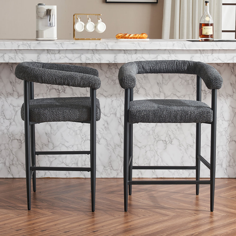 Tabourets de bar modernes, Gris