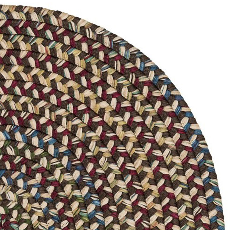 Tapis brun / beige Dollman, Rond 14 pi