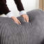 Futon couchette 79,13 po, lit escamotable moderne, revêtement en velours côtelé, structure en métal, essentiel pour le salon, soutien maximal de 450 lb, canapé confortable de 79,13 po, article essentiel gris, capacité