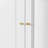 Freestanding Wooden Wardrobe Armoire with 2 Drawers