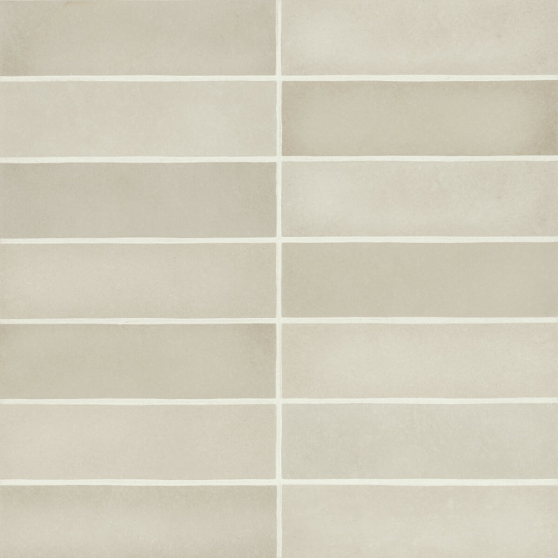 Makoto 2.5" x 10" Ceramic Tile, Kumo Gray