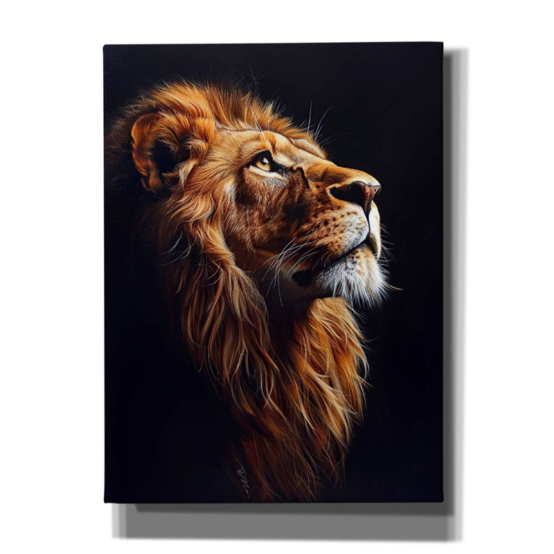 "Epic Graffiti" Portrait of the King "par Momart, art mural sur toile, H 54 po x l 40 po x P 1,5 po
