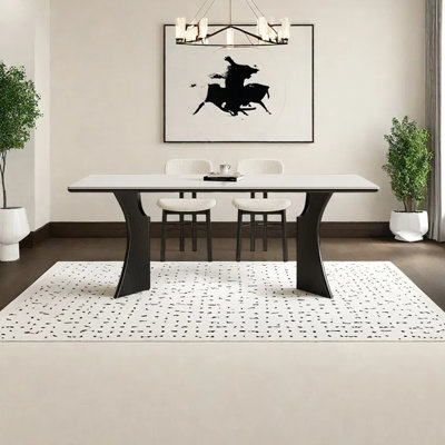 Table de salle à manger rectangulaire de style français