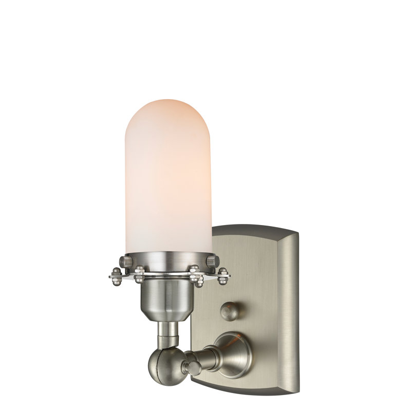 Armed Sconce, Clear, Polished Chrome, LED
