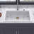33" x 22" Drop-in Single Bowl Quartz/Granite Composite Kitchen Sink