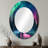 Northern Lights In Alaska II - Traditional Oval Wall Mirror-981920026