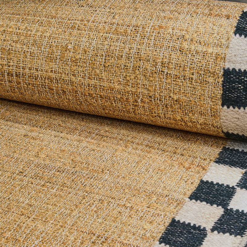 Naturals Check Washable Rug, Rectangle 5' x 7'6"