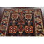 Tapis bleu marine en laine noué à la main de conception unique 5 pi 3 po x 7 pi 11 po Nealla