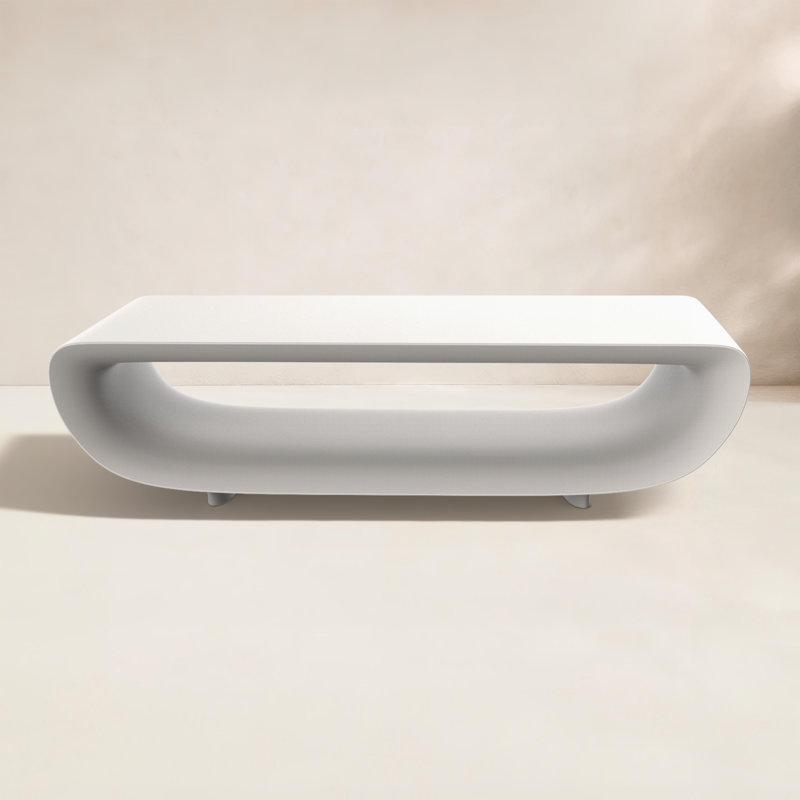 Bum Bum Plastic Coffee Table, White