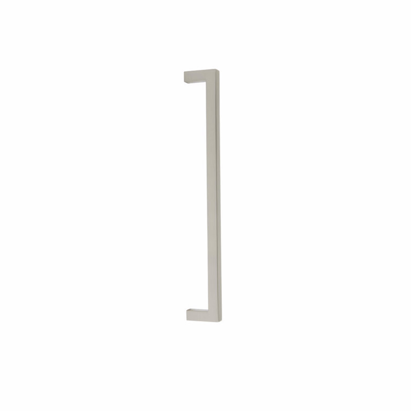 Emtek Rustic Modern Rectangular Appliance Pull, 12", Satin Nickel
