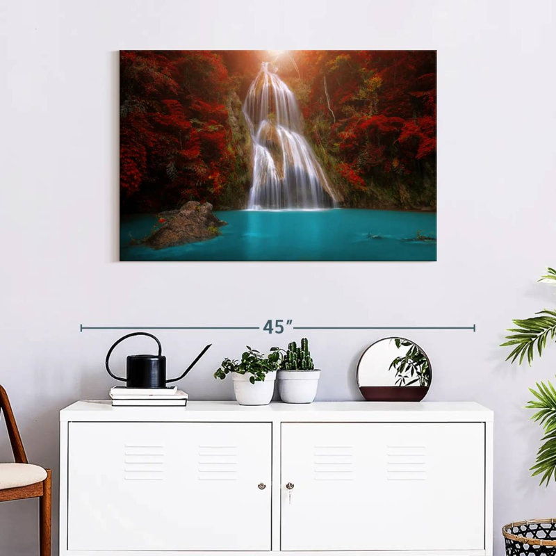 Paysage de cascade d'Alvord, H 24 po x l 36 po