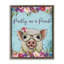 Cadre flottant «Pretty as a Peach Pig», conception par Lee Keller-1839543249-1839543248