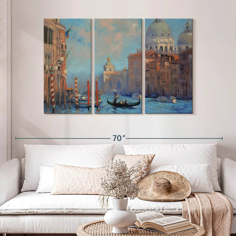 Nicci, grand canal emblématique de Venise, H 32 po x l 50 po