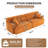 Compression Sofa, 4-Seater Combined Sofa With 2 Pillows-1297349559