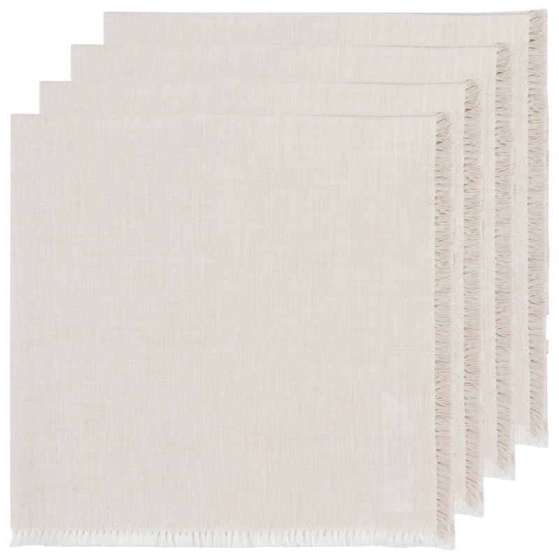 Fleener 100% Cotton Square Napkin, Natural
