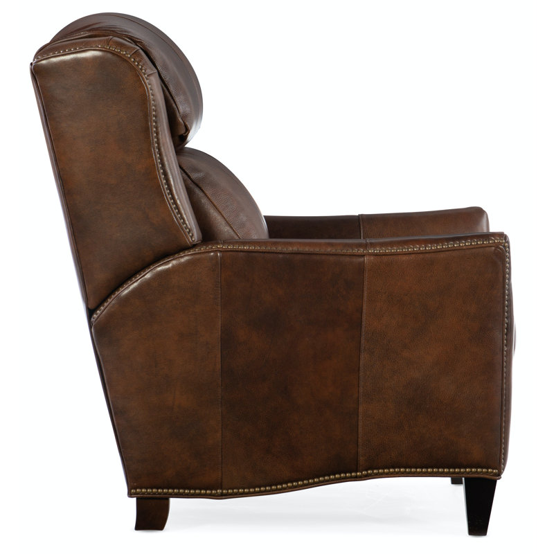 Lancaster Recliner, Alpine Cloudy Genuine Leather