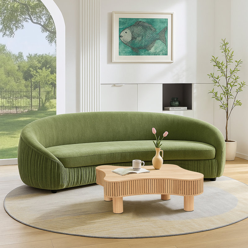 Canapés Cruve avec table basse, Vert