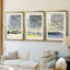 ABSTRACT Series DLxxvii - Impression encadrée sur mesure de qualité supérieure - 3 pièces-2022352491-2022352490