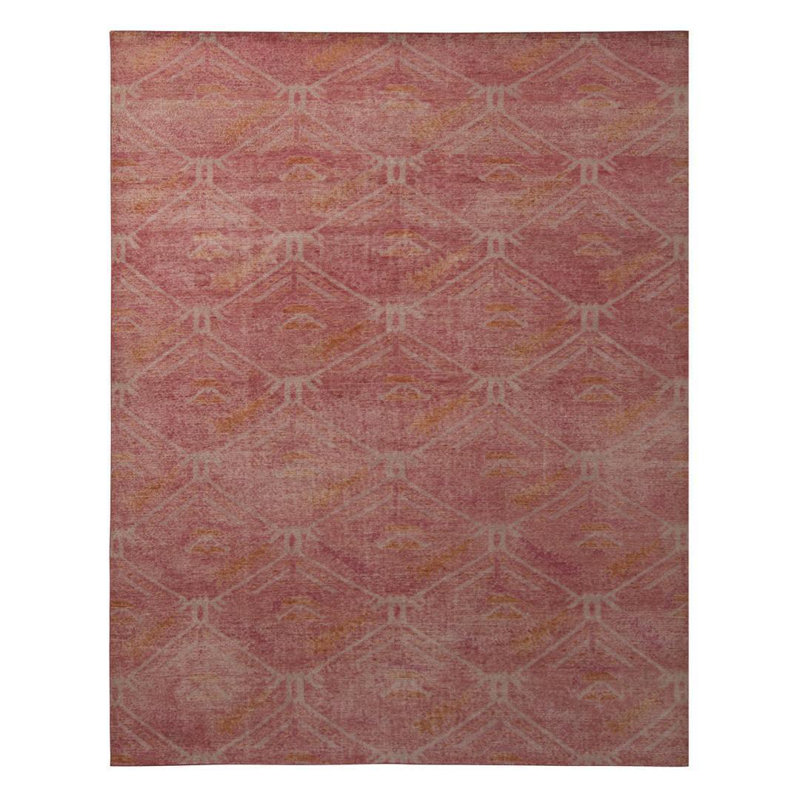 Distressed Homage Hand Knotted Wool Area Rug, Rectangle 9' x 12'