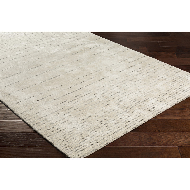 Herrin Hand Tufted Viscose Indoor Rug, Rectangle 2' x 3'