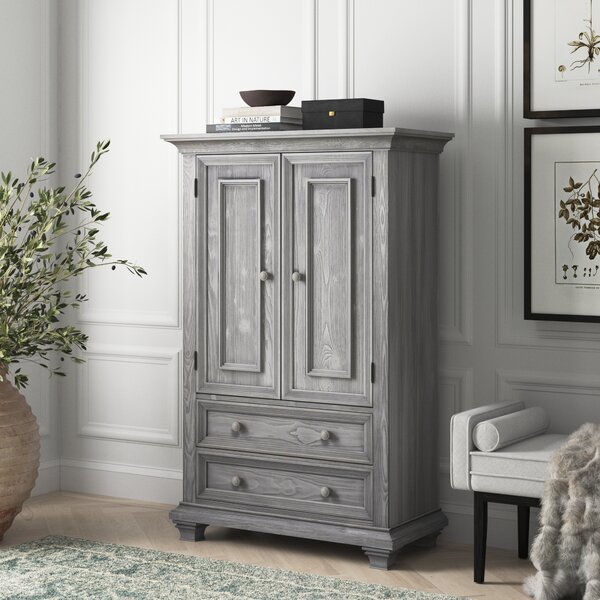 Greyleigh™ Baby & Kids Lucia Solid + Manufactured Wood Armoire ...