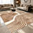 1PC Abstract Brown Wavy Striped Line Pattern area rugs for Living Room, Soft and Comfortable, Suitable for all seasons, easy-to-maintain, machine washable Indoor floor mat, Under Table Farmhouse suitable for dining table area, bedroom, home office,-129886251