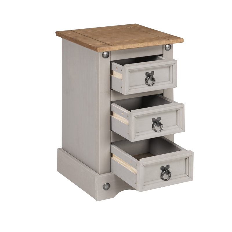 Moresby 35cm W Solid Wood Bedside Table