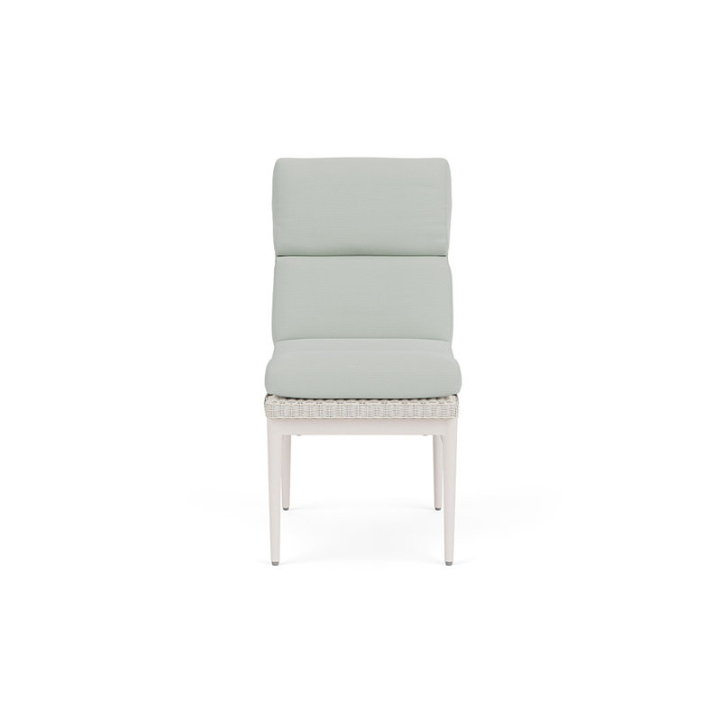 Cascade Outdoor Dining Side Chair, Callen Celadon, Antique White