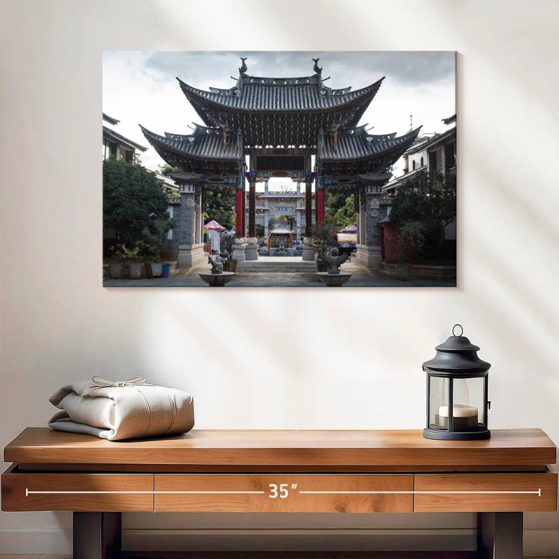 Lilie Chinese Park Pavilion, 16" H x 24" W