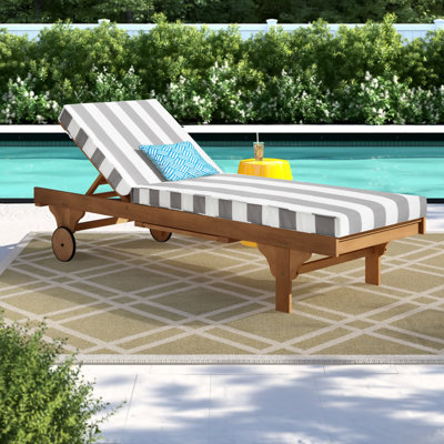 Chaise longue inclinable avec coussins 78,75 po Alvah