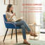 Comfortable Velvet Round Seat Upholstered Armchair for Dining Room, Bar, Restaurant or Hotel-976227481