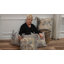 Housse et insert de coussin en coton recyclé Sari Silks
