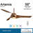 58" Artemis 3 Blade LED Smart Ceiling Fan with Remote, Lighting Kit Included-49413229