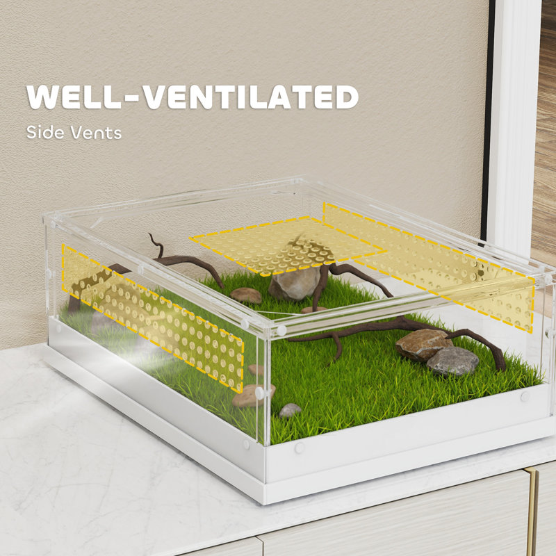 Lizard, Snake, Turtle Modular Habitat, 15.2cm H x 40cm W x 30cm D