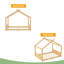 Lit de maison avec lattes de soutien, cadre de lit de maison en bois massif pour enfants, pas de sommier tapissier et structure d'ouverture-416485007-416484993