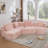 Ophelia 137.8" Compressed Modular Sectional Sofa with Free Combination Design-129155639