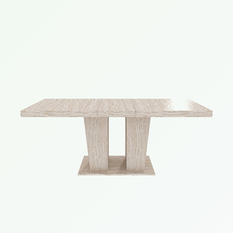 Rectangular Extendable Dining Table with sturdy base