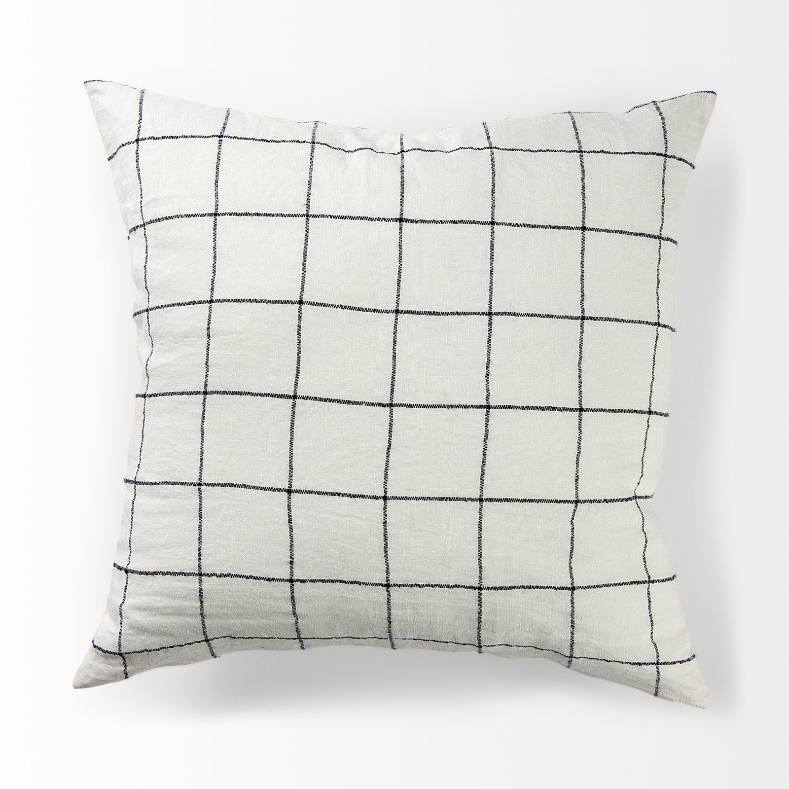 Solada Geometric Cotton Pillow Cover, Height(22") x Width(22")