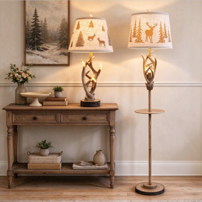 Resin Bedside Table Lamp