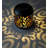 Laser-Cut Scroll Solar-Powered Metal Cylinder Path Lights 3 Piece Collection